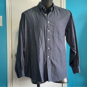 Tommy Hilfiger Vintage Y2K Mens Classic Dark Gray long sleeve Button-Up Shirt 3X